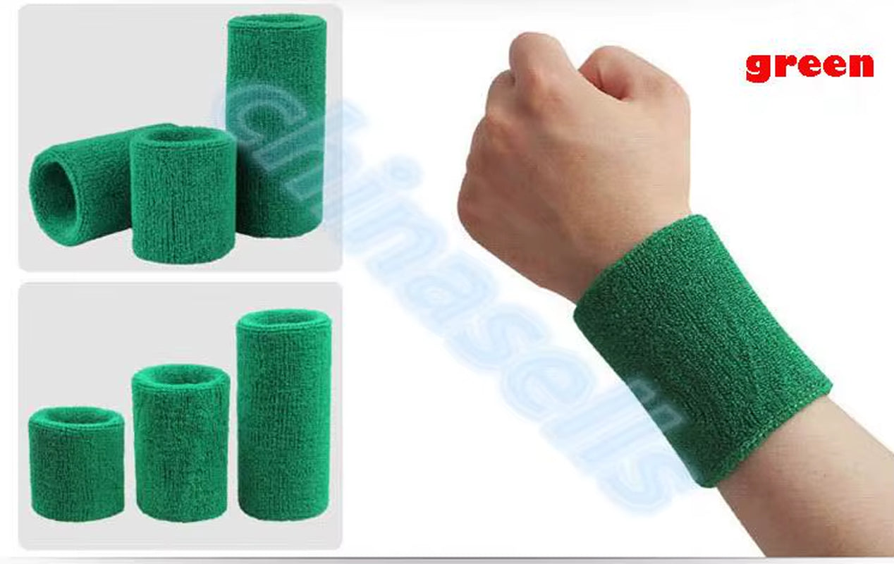 Sports Sweatband Cotton 15*8Cm Terry Cloth Wrist Sweat Bands Tennis Fitness Basketball Wristband Wrist Support Protector