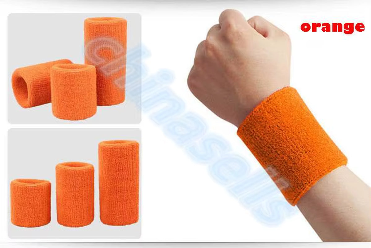 Sports Sweatband Cotton 15*8Cm Terry Cloth Wrist Sweat Bands Tennis Fitness Basketball Wristband Wrist Support Protector