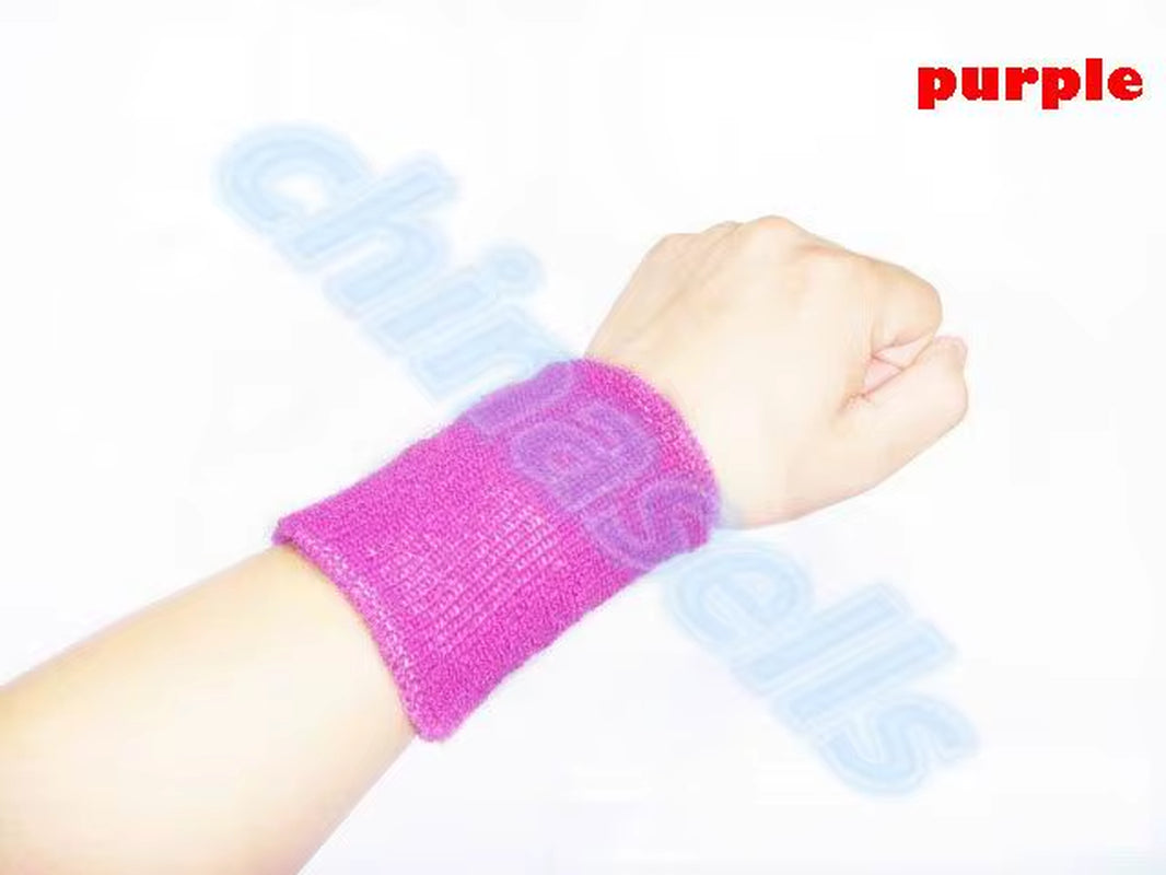 Sports Sweatband Cotton 15*8Cm Terry Cloth Wrist Sweat Bands Tennis Fitness Basketball Wristband Wrist Support Protector