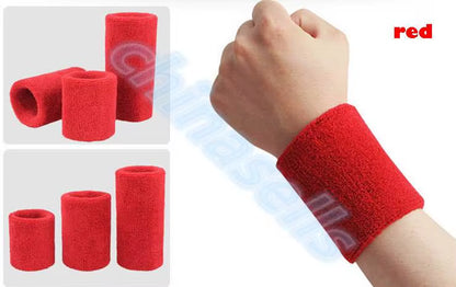 Sports Sweatband Cotton 15*8Cm Terry Cloth Wrist Sweat Bands Tennis Fitness Basketball Wristband Wrist Support Protector