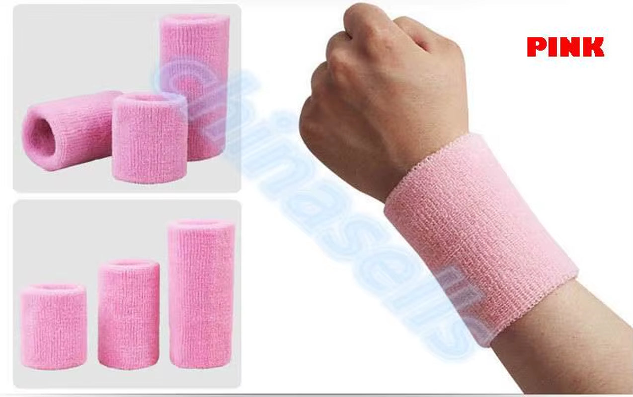 Sports Sweatband Cotton 15*8Cm Terry Cloth Wrist Sweat Bands Tennis Fitness Basketball Wristband Wrist Support Protector